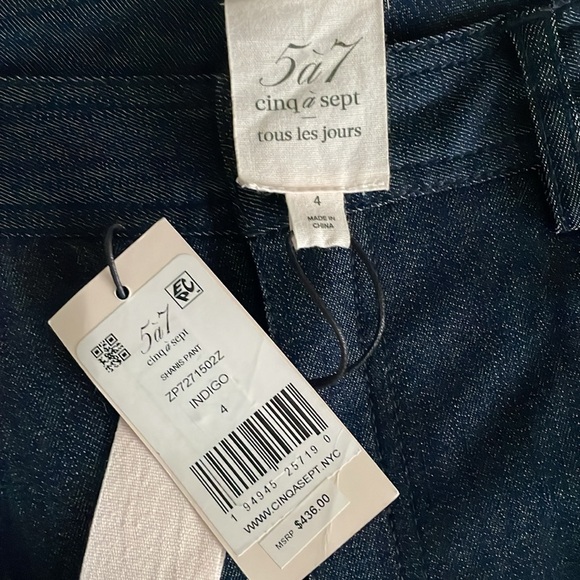 NWT Cinq a cept Shanis pant in indigo, size US 4 - Picture 6 of 15